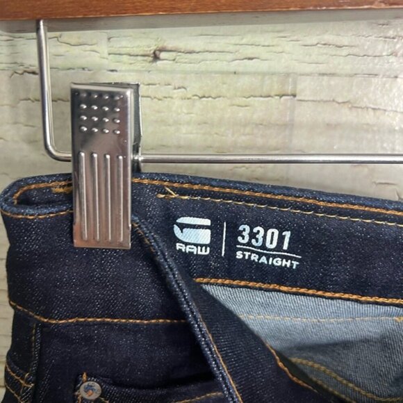 G-Star Raw 3301 Button Fly Straight Jeans Men's 28 - Picture 4 of 9